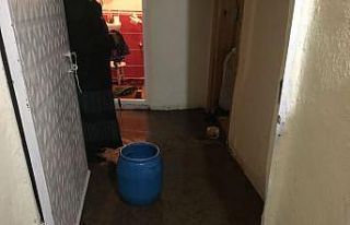 Damal’da bazı evleri su bastı