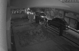 Dehşet dolu anlara ait güvenlik kamerası görüntüleri...