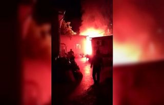 Devlet hastanesi çamaşırhanesinde korkutan yangın