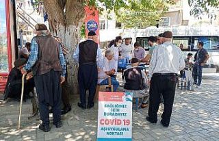 Dicle ilçesindeki merkez çarşıda ve halk pazarı...