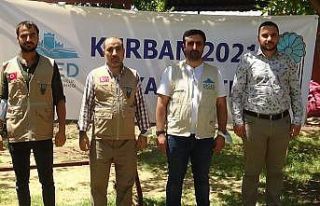 DİGED ile HÜDAYI Vakfı, 15 ton kurban eti dağıttı