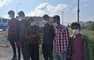 Dinlenme tesisinde 6 kaçak göçmen yakalandı