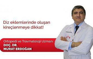 Diz eklemlerinde oluşan kireçlenmeye dikkat