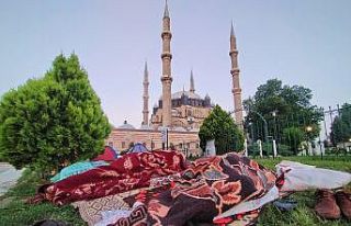 (DRONE) Otellerde yer bulamayan güreş sevdalıları,...