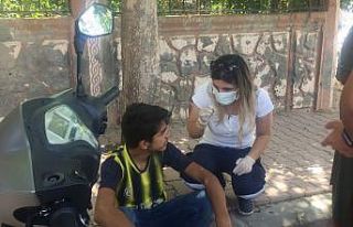 Elektrikli bisiklet refüje çarptı: 1 yaralı