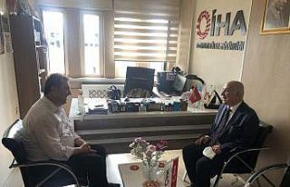 Emniyet Müdürü Aslan’dan İHA’ya veda ziyareti