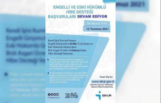 Engelli hibe desteği başvuruları devam ediyor