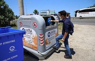 Fatsa’da çöpte ikili toplama sistemi