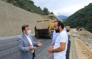 Giresun-Dereli yolu tamamlandığında 8 kilometre...