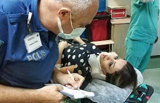 Gokart kazasında İranlı kadın hastanelik oldu