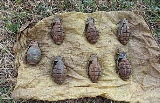 Hakkari’de toprağa gömülü 7 adet el bombası...