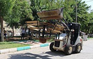 Haliliye’de park çalışması
