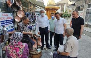 Hamza Dağ’dan esnaf ziyareti