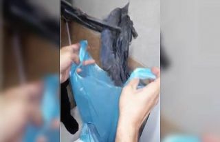 Havalandırma boşluğunda mahsur kalan yavru kargalar...