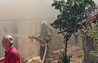 Havran’da ev yangını