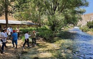 Hurman Çayı’na kırmızı benekli alabalık bırakıldı