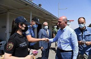 İçişleri Bakanı Soylu Kilis’te