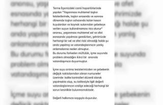 ‘İçme suyu’ anonsu yanlış anlaşıldı, ilçede...