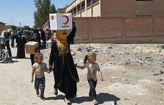 İdlib’deki yetimlerin yumurtaları Kızılay’dan