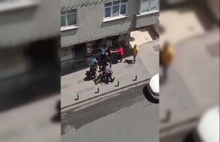 İki grubun yumruklu kavgası kamerada