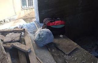 İnşaata bırakılan valiz ve poşet korkuttu