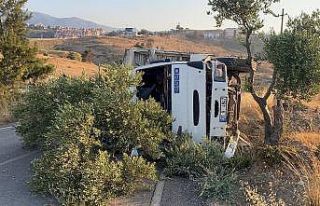 İskenderun’da kamyonun freni boşaldı, faciadan...