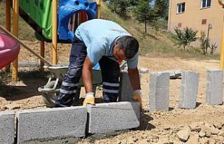İzmit’in parklarında bakımlar sürüyor