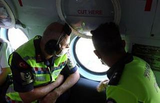 Jandarmadan helikopterle bayram dönüşü trafik...