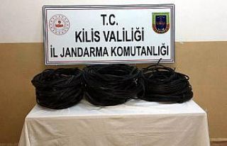 Kablo hırsızı tutuklandı