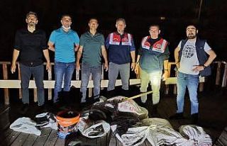 Kaçak avlanan 250 kilogram balığa el konuldu