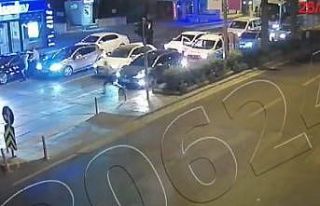 Kaçan sürücü polis memurunu aracın kaputunda...