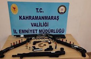 Kahramanmaraş’ta 15 silah ele geçirildi