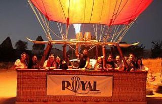 Kapadokya’da bayramı gökyüzünde karşıladılar