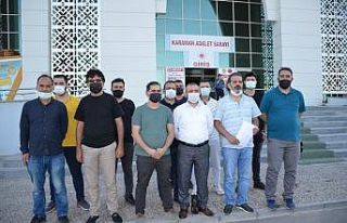 Karaman Gazeteciler Cemiyeti’nden gazetecilere yapılan...