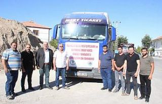 Karaman’dan Manavgat’a 20 bin balya saman