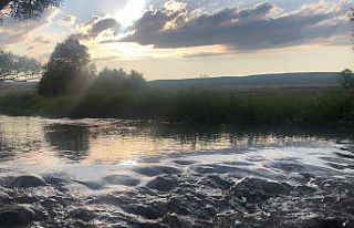 Kars’ta gün batımı büyüledi