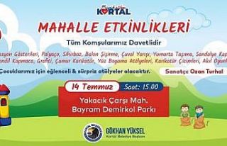 Kartallı çocuklar mahalle etkinlikleri ile tatil...