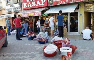 Kasaplarda kıyma çektirme mesaisi