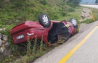 Kastamonu’da aynı bölgede iki araç tarlaya uçtu:...
