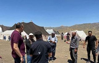 Kaymakam Akbulut’tan göçerlere ziyaret