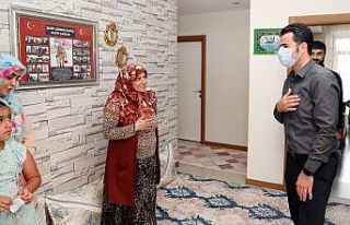 Kaymakam Beşikci şehit aileleri ile bir araya geldi