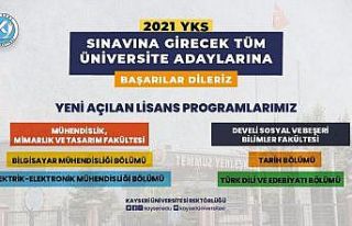 Kayseri Üniversitesi’nde yeni açılan lisans programları...