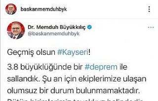 Kayseri’deki deprem