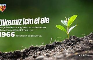 Kayserispor’dan bin 966 fidan