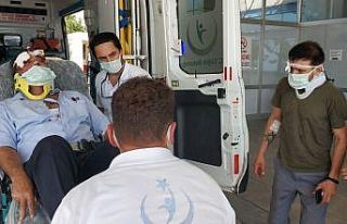 Kazada yaralanan yaşlı adama yumruklu saldırı...