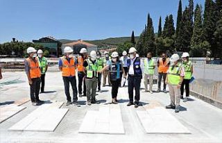 Kent meydanında çalışmalar hızlandı