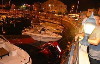 Kiralık araçla, balıkçı teknelerinin üstüne...