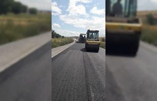 Kırgıllı-Seydiköy yoluna sıcak asfalt