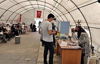 Kırşehir’de mobil çadırda aşılama rekoru