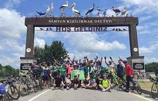 Kızılırmak Deltası’nda 105 kilometrelik tur